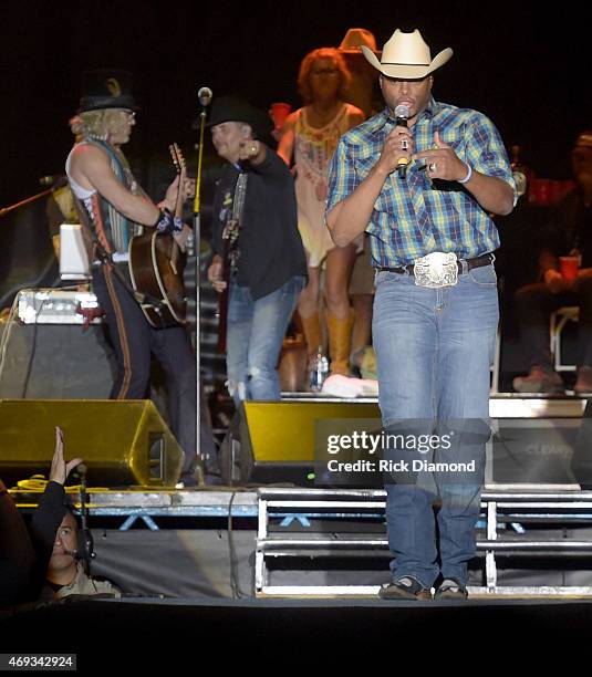 Big Kenny & John Rich joined by Cowboy Troy headline Country Thunder USA - Day 2, April 10, 2015 in Florence, Arizona.