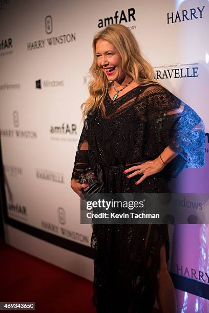 Donata Meirelles attends the 5th Annual amfAR Inspiration Gala at the home of Dinho Diniz on April 10, 2015 in Sao Paulo, Brazil.