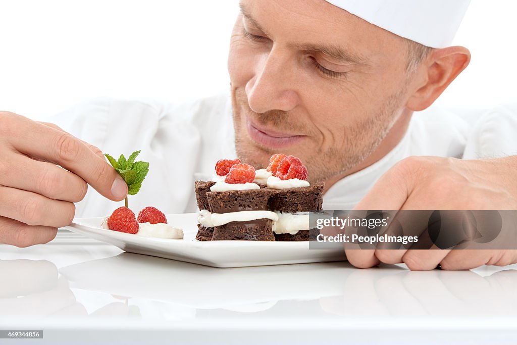 Putting on the final touch