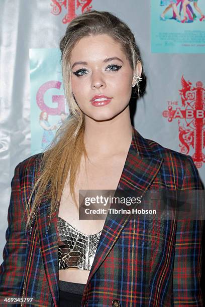 Sasha Pieterse attends the 'G.B.F.' DVD release party at The Abbey on February 13, 2014 in West Hollywood, California.