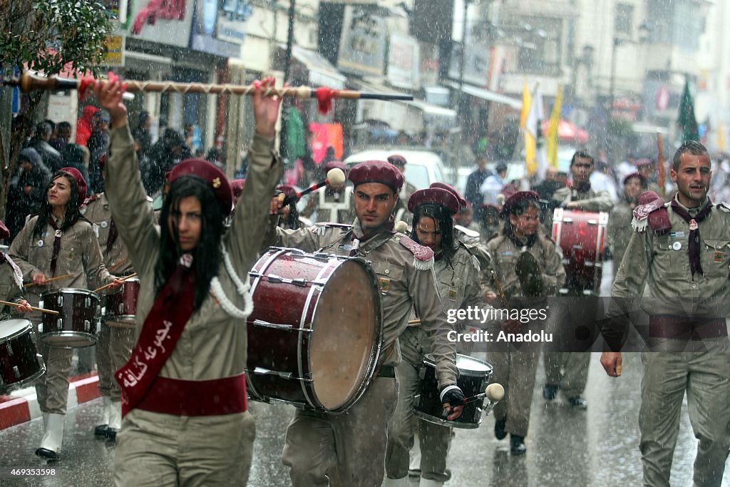 "Holy Fire" Parade ahead of Easter in Ramallah