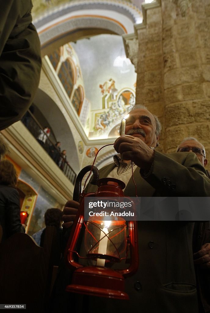 Orthodox Christians' 'Holy Fire' mass ahead of Easter in Lebanon