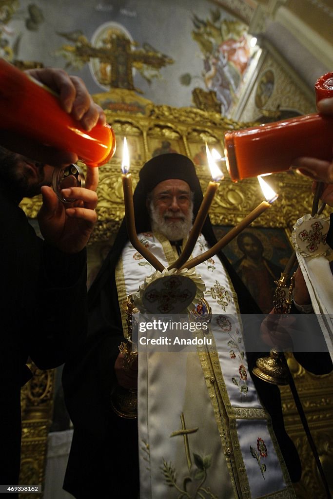 Orthodox Christians' 'Holy Fire' mass ahead of Easter in Lebanon