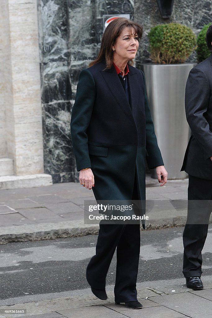 Princess Caroline Of Hanover Attends A Charity Dinner In Genoa - Arrivals