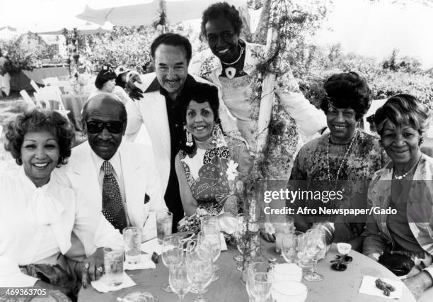 Birthday celebration for Berry Gordy Snr's 88th birthday, with Detroit socialites, including councilwoman Emma Henderson, Judge Jesse Slaton, Ms...