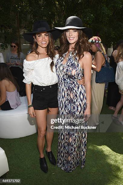 Actresses Nikki Reed and Ashley Green attend People StyleWatch & REVOLVE Fashion and Festival Event at Avalon Palm Springs on April 11, 2015 in Palm...