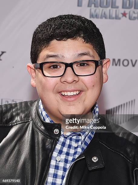 Actor Rico Rodriguez attends the "Paul Blart: Mall Cop 2" New York Premiere at AMC Loews Lincoln Square on April 11, 2015 in New York City.