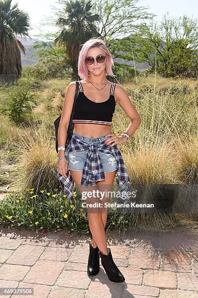 Actress Julianne Hough attends Forever 21 BBQ on April 11, 2015 in La Quinta, California.