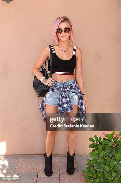 Actress Julianne Hough attends Forever 21 BBQ on April 11, 2015 in La Quinta, California.