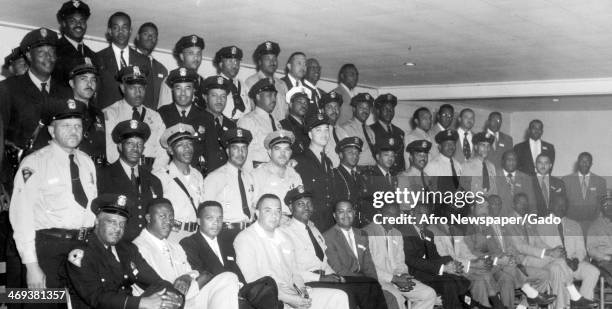 Photograph of a group of soldiers at a convention, Greensboro, North Carolina, May 20, 1954.