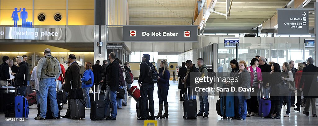 Busy Travel Day At Raleigh-Durham Airport As Region Recovers From Winter Storm