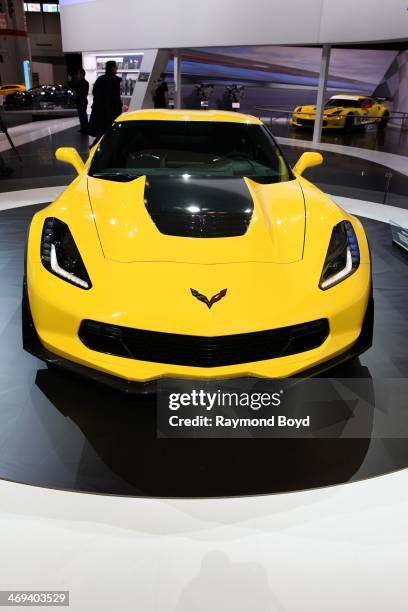 Chevrolet Corvette Z06 Stingray, at the 106th Annual Chicago Auto Show, at McCormick Place in Chicago, Illinois on FEBRUARY 07, 2014.