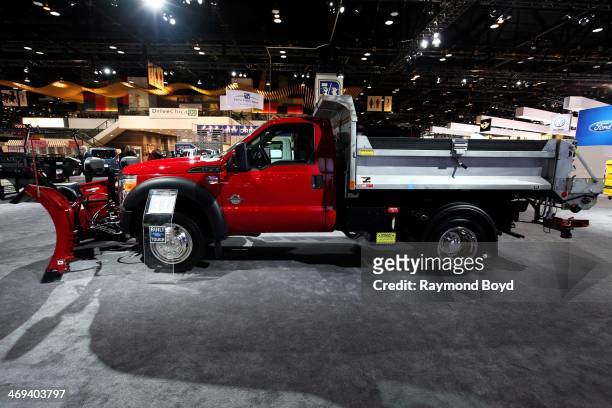 Ford F-550 Super Duty Commercial Truck, at the 106th Annual Chicago Auto Show, at McCormick Place in Chicago, Illinois on FEBRUARY 06, 2014.