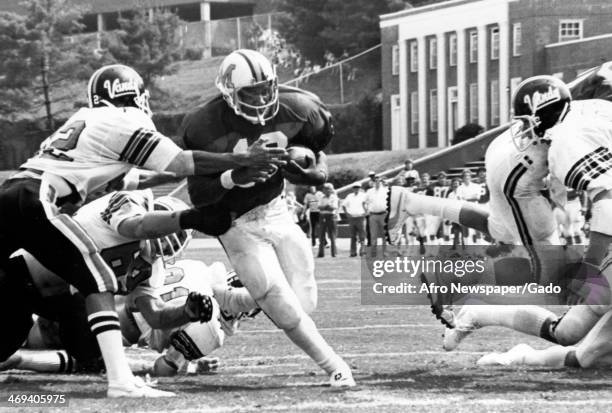 Photograph of University of Maryland's running back Charlie Wysocki, Baltimore, Maryland, 1980.