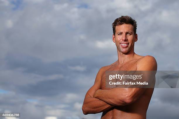 Australian Olympic swimmer, Grant Hackett, trains at the Miami Aquatic Centre in Brisbane, March 31, 2015. At 34 years of age, Hackett is working...