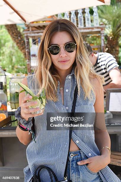 Actress/Model Keeley Hazell attends Riviera Brunch hosted by GREY GOOSE at Soho Desert House on April 11, 2015 in La Quinta, California.