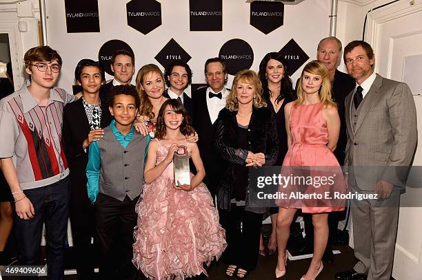 Miles Heizer, Xolo Mariduena, Sam Jaeger, Erika Christensen, Max Burkholder, producer Jason Katims, Lauren Graham, Craig T. Nelson, Tyree Brown,...