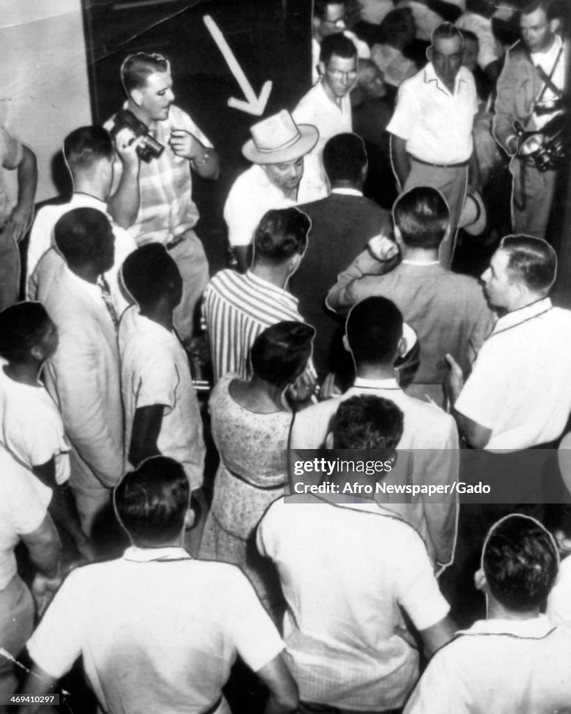 Sumner Ms Deputy sheriff searching the crowd gathered in the courtroom at the ...