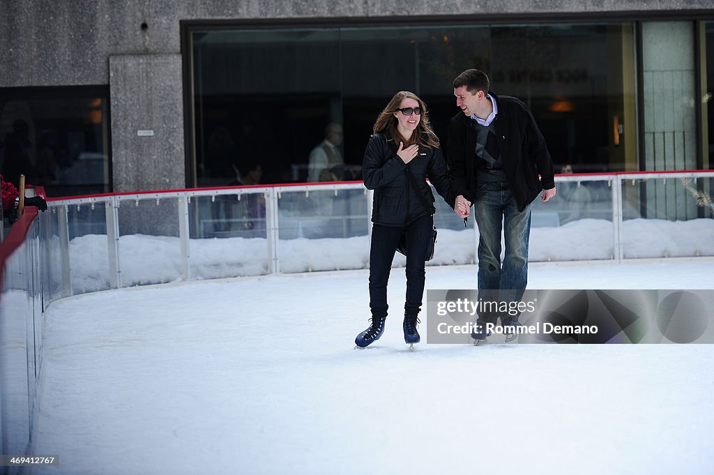 Valentine's Engagements On The Ice!