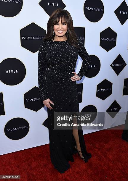 Singer Marie Osmond arrives at the 2015 TV LAND Awards at the Saban Theatre on April 11, 2015 in Beverly Hills, California.