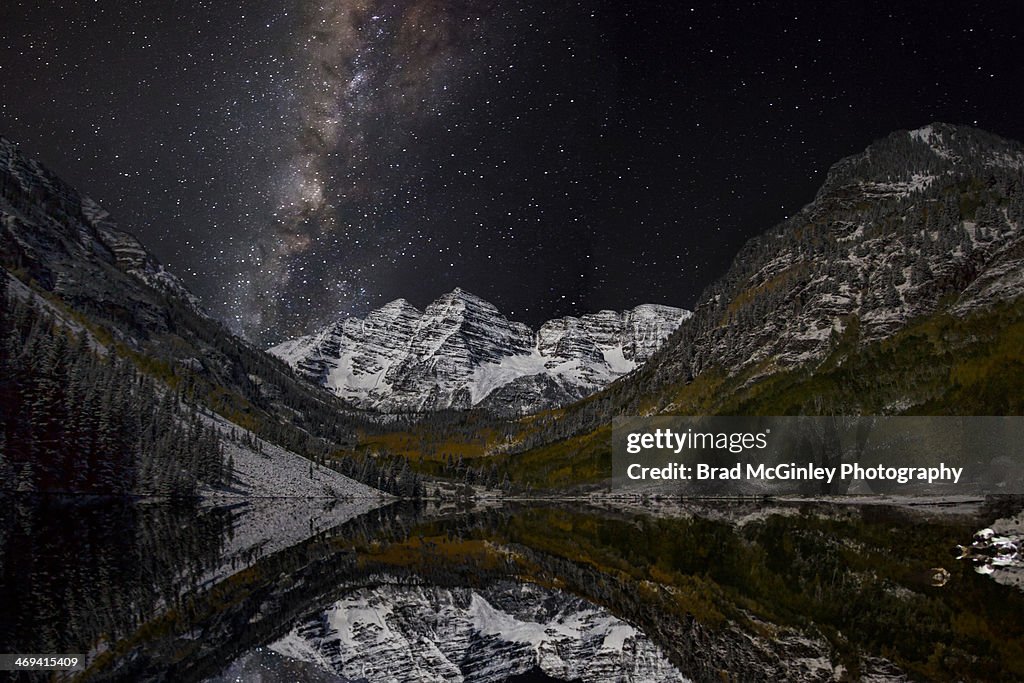 Maroon Bells and the Milky Way