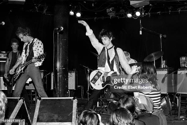 Johnny Thunders and The Heartbreakers performing at the Village Gate in New York City on August 19, 1977.