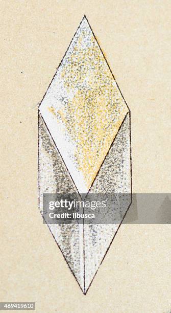 white transparent mineral stone antique illustration - trasparente stock illustrations