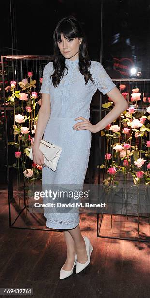 Lilah Parsons attends the Lancome pre-BAFTA party hosted by Lily Collins at The London Edition Hotel on February 14, 2014 in London, England.