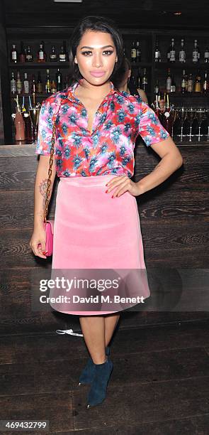 Vanessa White attends the Lancome pre-BAFTA party hosted by Lily Collins at The London Edition Hotel on February 14, 2014 in London, England.