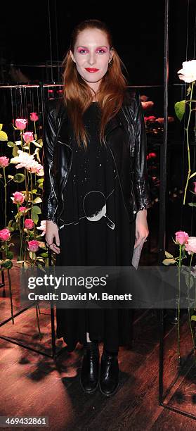 Josephine de La Baume attends the Lancome pre-BAFTA party hosted by Lily Collins at The London Edition Hotel on February 14, 2014 in London, England.