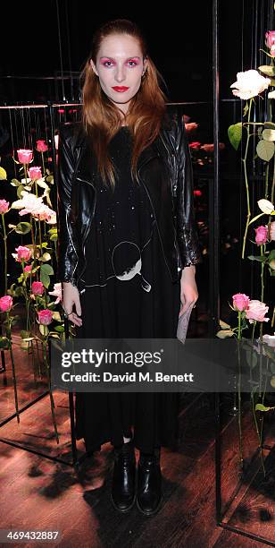 Josephine de La Baume attends the Lancome pre-BAFTA party hosted by Lily Collins at The London Edition Hotel on February 14, 2014 in London, England.