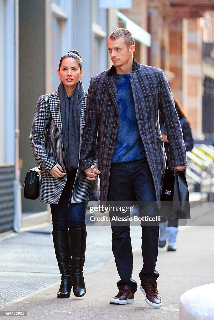 Celebrity Sightings In New York City - February 14, 2014