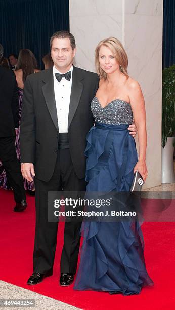 Lara Logan and husband Joseph Burkett arrive for the White House Correspondents' Association dinner.