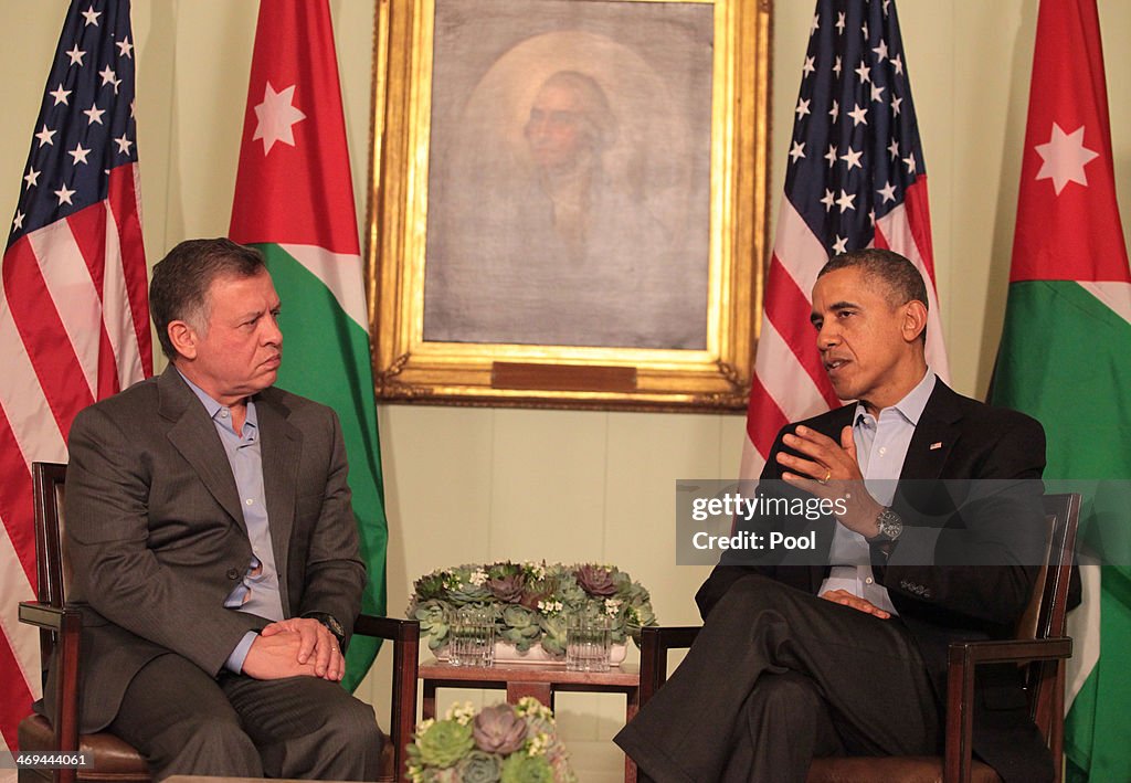 President Obama Meets With Jordan's King Abdullah II