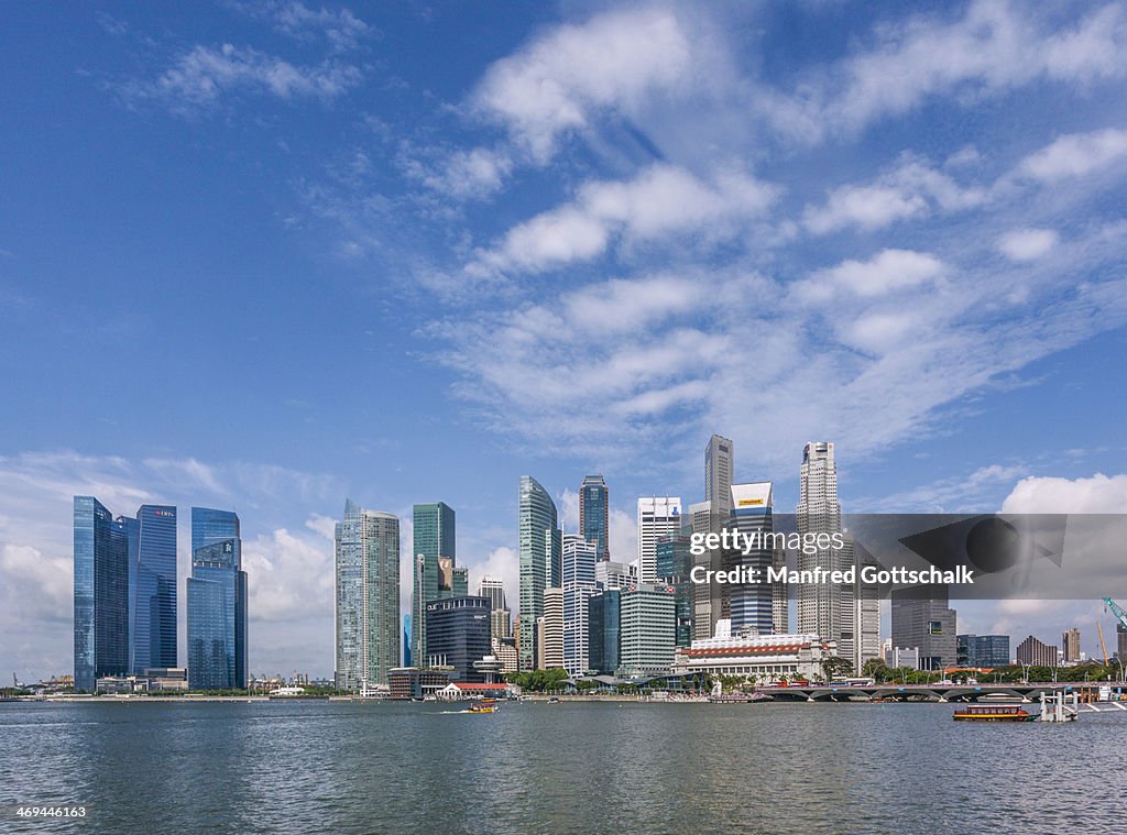 Singapore skyline from Marina Bay