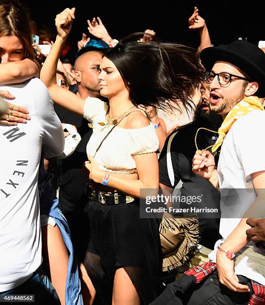 Model Kendall Jenner attends day 2 of the 2015 Coachella Valley Music & Arts Festival at the Empire Polo Club on April 11, 2015 in Indio, California.