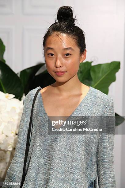 Blogger Margaret Zhang attends the Mercedes-Benz Presents Dinner following the Ellery Show at Mercedes-Benz Fashion Week Australia 2015 at...