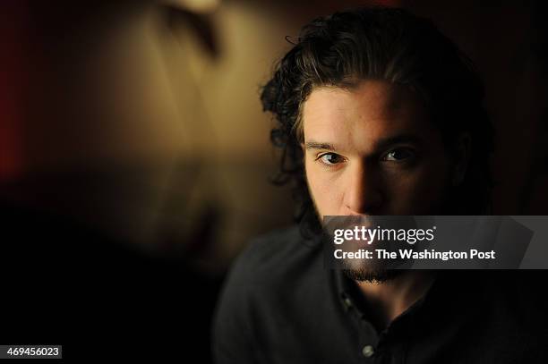 Portrait of Kit Harrington who stars in the TV show Game of Thrones.