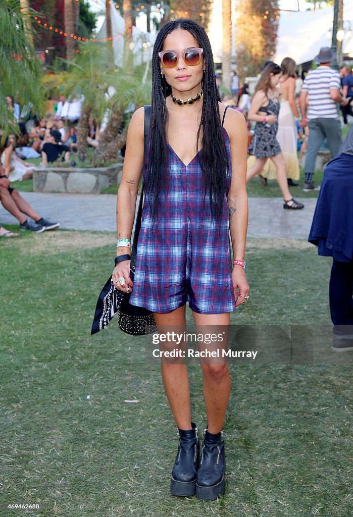 Zoe Kravitz Spotted At Coachella Wearing Marc By Marc Jacobs Sunglasses