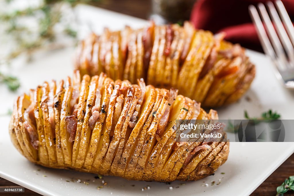 Hasselback potatoes