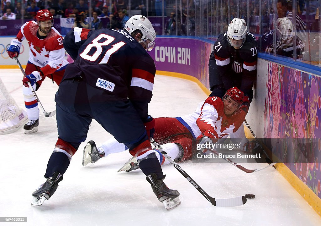 Ice Hockey - Winter Olympics Day 8 - United States v Russia