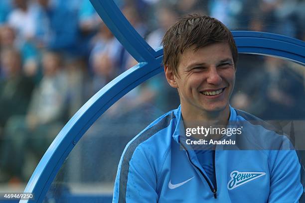 Andrey Arshavin of Zenit St. Petersburg during the Russian Football Premier League match between Zenit St.Petersburg and Rubin Kazan at the Petrovsky...
