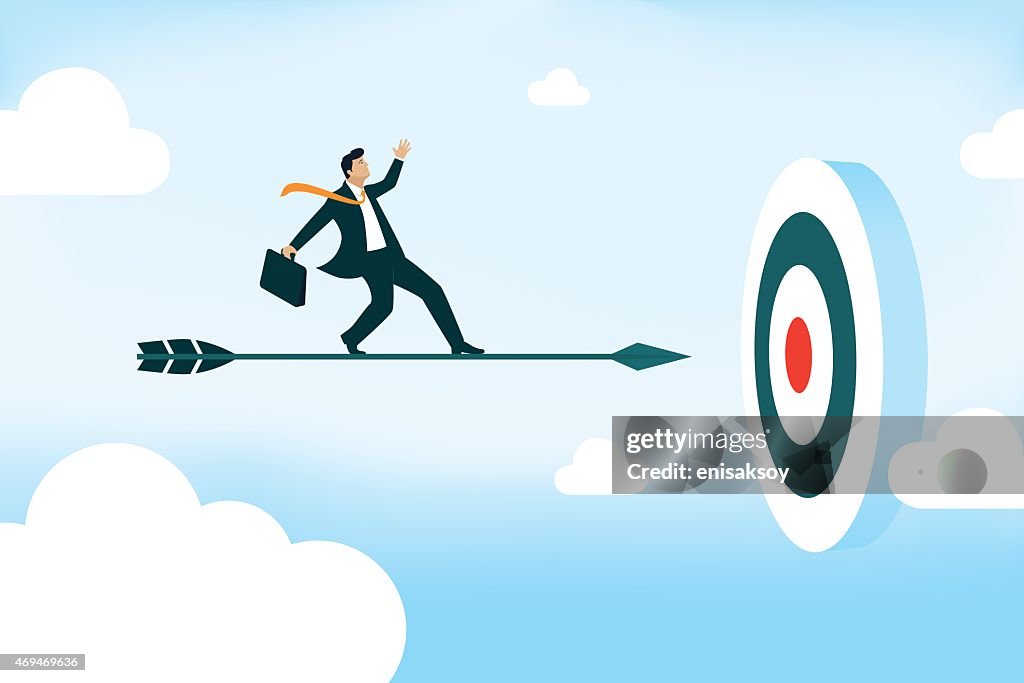 Aiming at the target