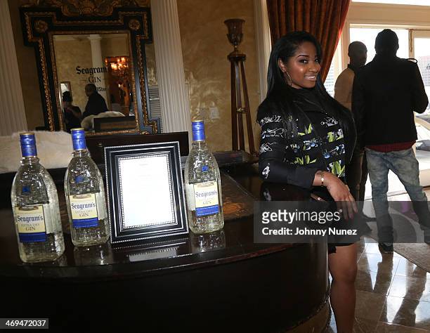 Antonia Wright attends the Mixology Suite during NBA All-Star Weekend 2014 at The Ritz-Carlton New Orleans on February 14, 2014 in New Orleans,...