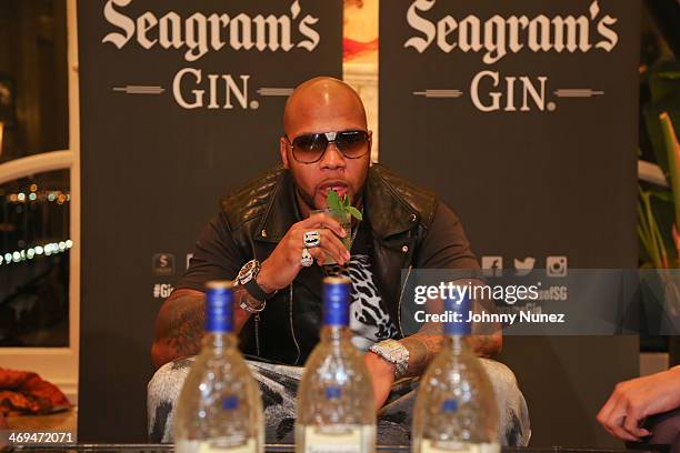 Flo Rida attends the Mixology Suite during NBA All-Star Weekend 2014 at The Ritz-Carlton New Orleans on February 14, 2014 in New Orleans, Louisiana.