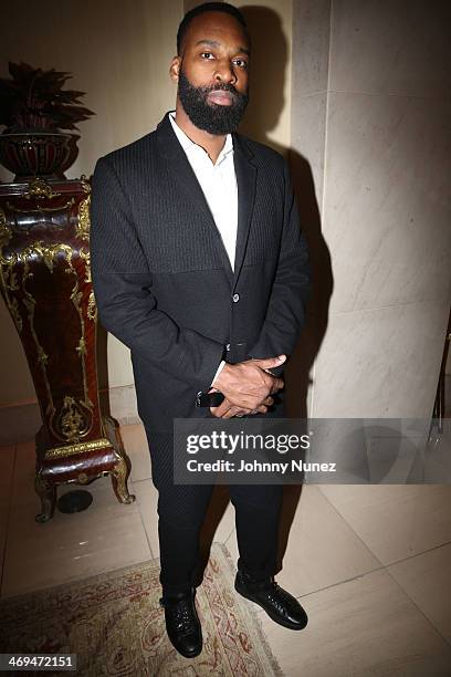 Baron Davis attends the Mixology Suite during NBA All-Star Weekend 2014 at The Ritz-Carlton New Orleans on February 14, 2014 in New Orleans,...