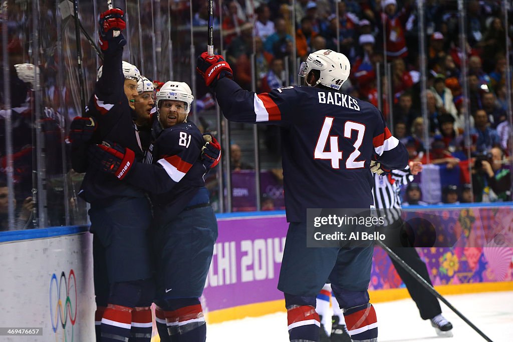 Ice Hockey - Winter Olympics Day 8 - United States v Russia