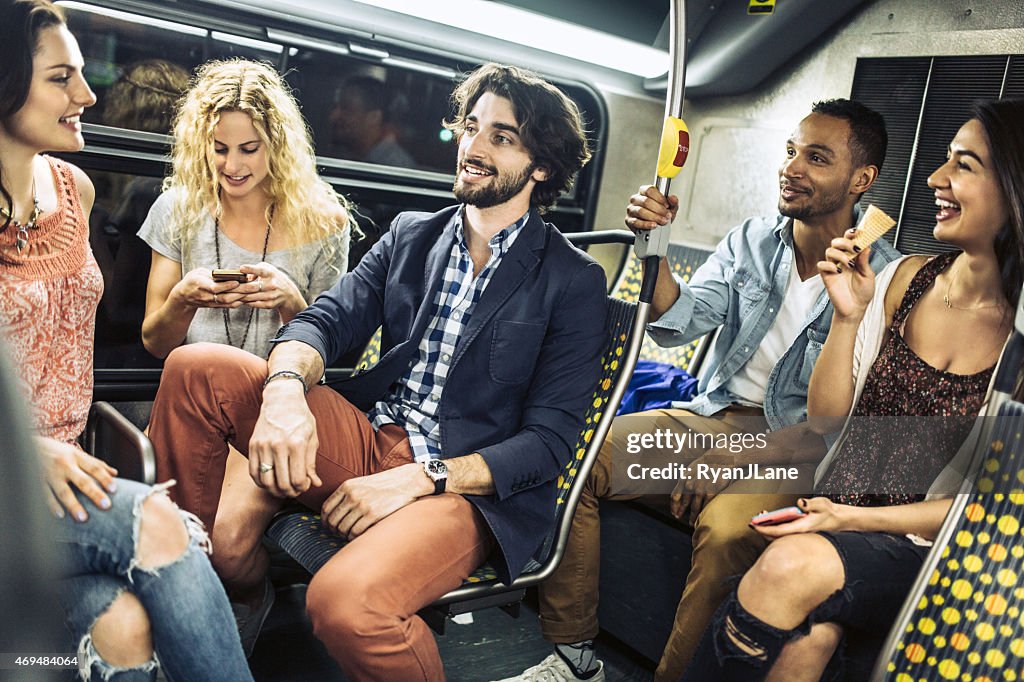 Friends Ride City Metro Bus