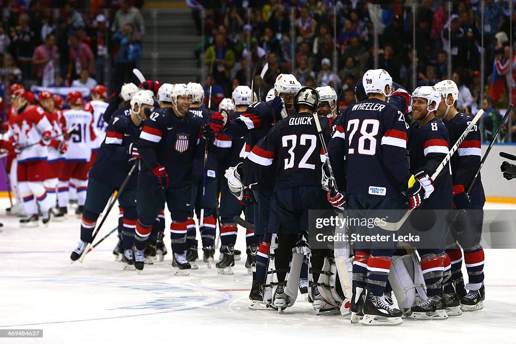 Ice Hockey - Winter Olympics Day 8 - United States v Russia