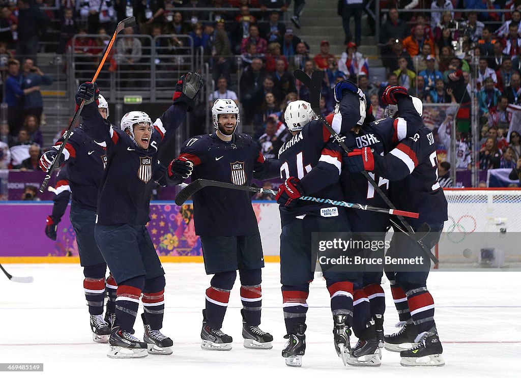 Ice Hockey - Winter Olympics Day 8 - United States v Russia